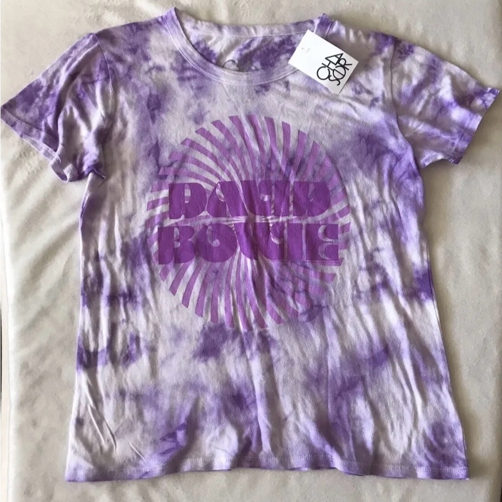 Chaser Purple Tie-Dye 'Dance Route' Graphic Short Sleeve Tee